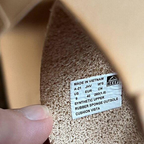 NEW Reef Women's Cushion Bounce Vista Sandals in Natural, Size 9 - Picture 5 of 5